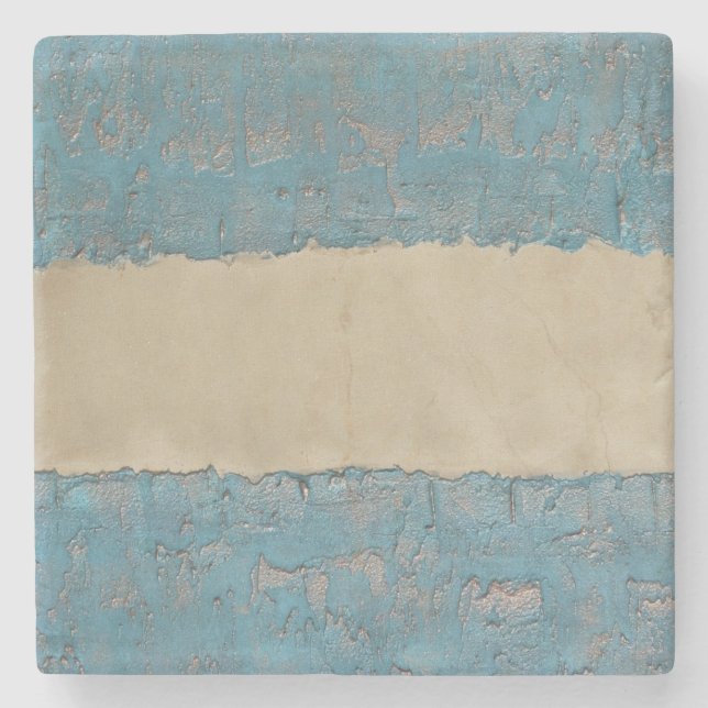 moderne abstrakte Malerei des kupfernen Steinuntersetzer (Vorderseite)