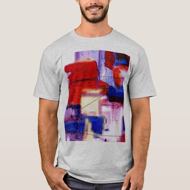 Moderne Abstrakte Malerei Print T-Shirt (Vorderseite)