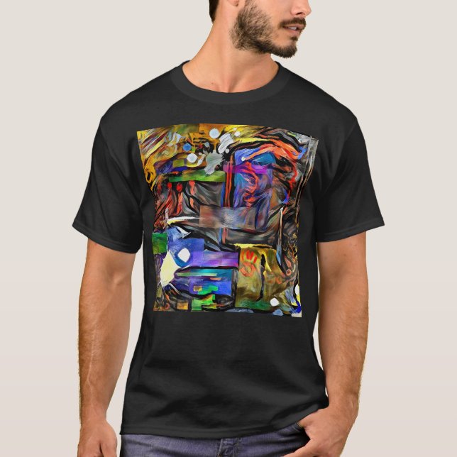 Moderne abstrakte Malerei T-Shirt (Vorderseite)