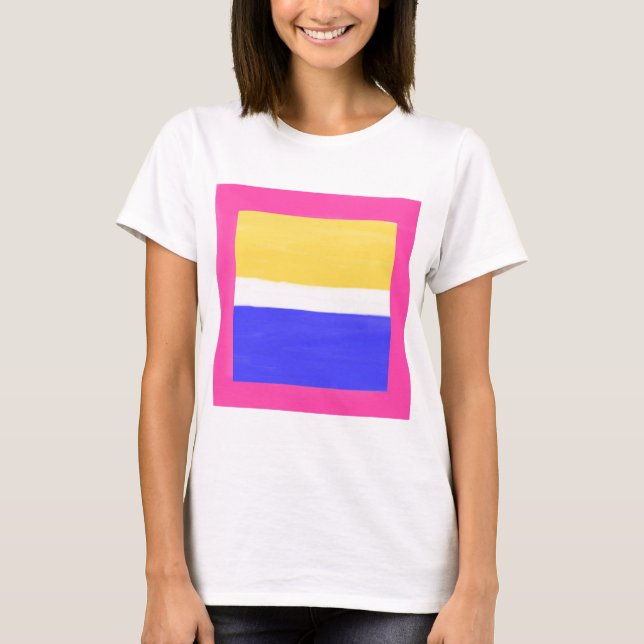 moderne abstrakte Malerei T-Shirt (Vorderseite)