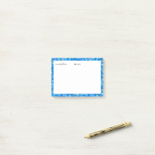 Moderne abstrakte, malerische Grenze und Schriftst Post-it Klebezettel