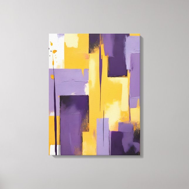 Moderne, Abstrakte Malerwerbung Leinwanddruck (Vorderseite)