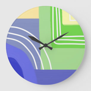 moderne abstrakte Malkunst Große Wanduhr