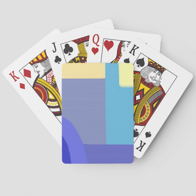 moderne abstrakte Malkunst Spielkarten (Rückseite)