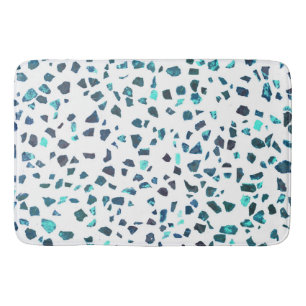 Moderne, Abstrakte Marmoranlage Terrazzo Badematte