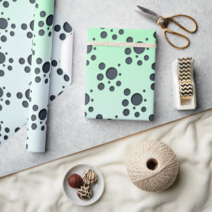 Moderne abstrakte mintgrüne Papier-Schnitt-Muster Geschenkpapier