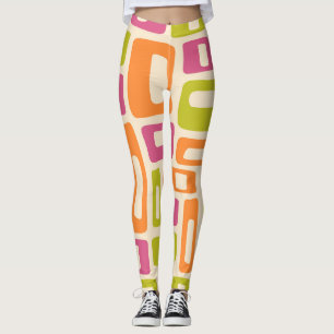 Moderne abstrakte Mitte des Jahrhunderts Leggings