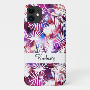 Moderne abstrakte Monogramm-Tropenmuster Case-Mate iPhone Hülle