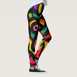 Moderne abstrakte multi Farbe Leggings