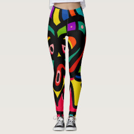 Moderne abstrakte multi Farbe Leggings