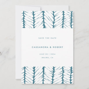 Moderne Abstrakte Muster Grafische Aquamarine Hoch Save The Date