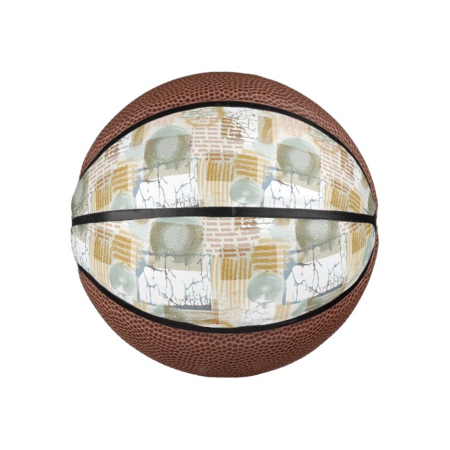 Moderne abstrakte Muster Mini Basketball (Vorderseite)