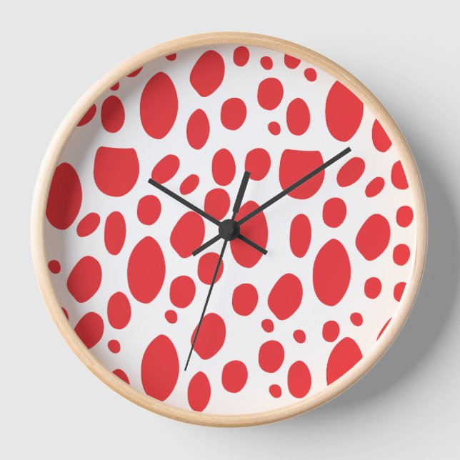 Moderne abstrakte Musteruhr Uhr (Vorderseite)