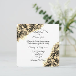 Moderne Abstrakte Natur Elegante Hochzeit Karte