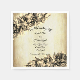 Moderne Abstrakte Natur Elegante Hochzeit Serviette