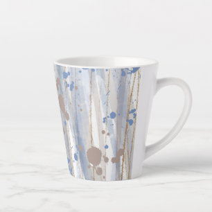 Moderne Abstrakte Natur Pinselstriche Latte Tasse