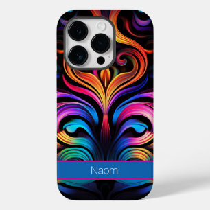 Moderne Abstrakte Neonfarben Case-Mate iPhone 14 Pro Hülle
