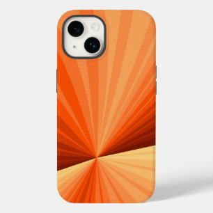 Moderne abstrakte orange rote Vanille-Grafik-Frakt Case-Mate iPhone 14 Hülle