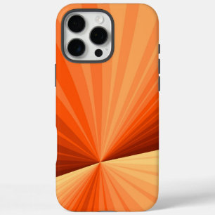 Moderne abstrakte orange rote Vanille-Grafik-Frakt iPhone 16 Pro Max Hülle