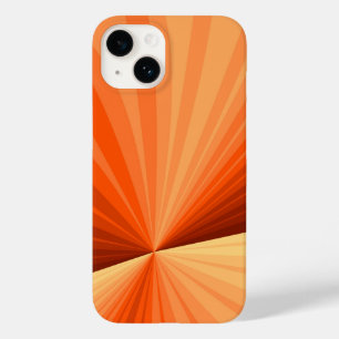 Moderne abstrakte orange rote Vanille-Grafik-Frakt Case-Mate iPhone 14 Hülle