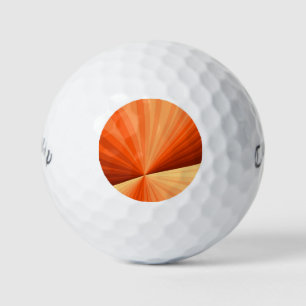 Moderne abstrakte orange rote Vanille-Grafik-Frakt Golfball