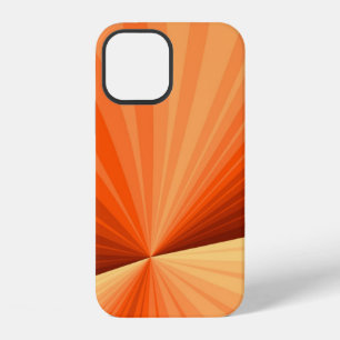 Moderne abstrakte orange rote Vanille-Grafik-Frakt iPhone 12 Hülle