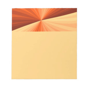 Moderne abstrakte Orange Rote Vanille-Grafik-Frakt Notizblock