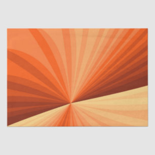 Moderne abstrakte Orange Rote Vanille-Grafik Frakt Seidenpapier