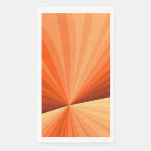 Moderne abstrakte orange rote Vanille-Grafik-Frakt Serviette