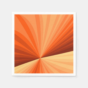 Moderne abstrakte orange rote Vanille-Grafik-Frakt Serviette
