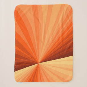 Moderne abstrakte orange rote Vanille-Grafik-Frakt Sherpadecke