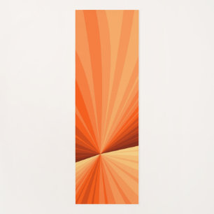 Moderne abstrakte orange rote Vanille-Grafik-Frakt Yogamatte