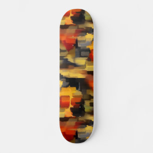 Moderne Abstrakte Paint Squares Skateboard
