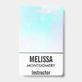 Moderne Abstrakte Pastell Blau & Lila Wasserfarbe Ausweis