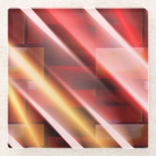 Moderne Abstrakte Print Art Deco Digital Art Glasuntersetzer