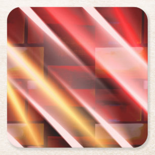 Moderne Abstrakte Print Art Deco Digital Art Rechteckiger Pappuntersetzer