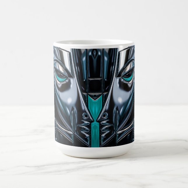 Moderne abstrakte Profilansicht Kaffeetasse (Mittel)