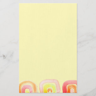 Moderne abstrakte Regenbogenkunst Briefpapier