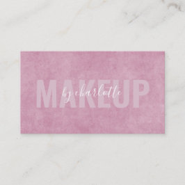 Moderne Abstrakte Rosa Makeup Kunstschmuck Visitenkarte