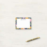 Moderne abstrakte rosa und gelbe Blumengestaltung