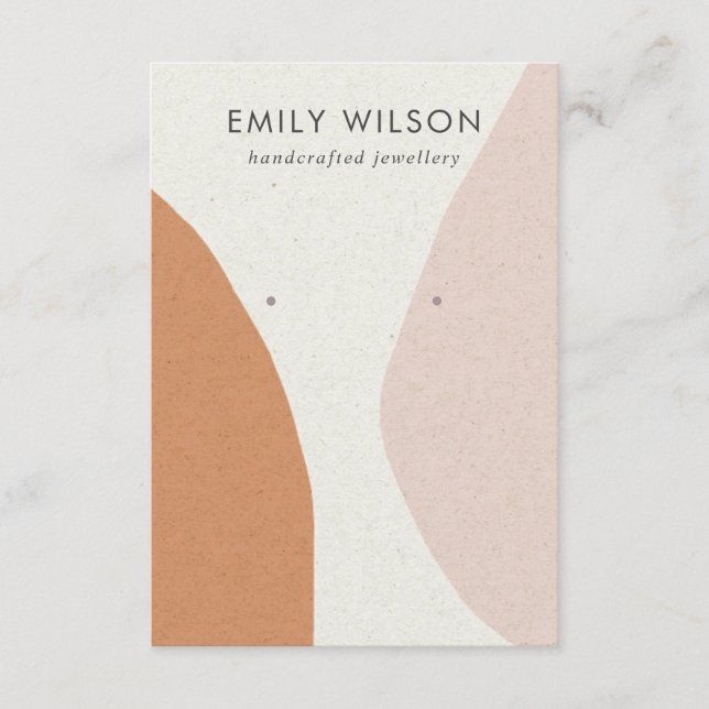 Moderne Abstrakte Rostblütenkunst Begleitkarte (Vorderseite)