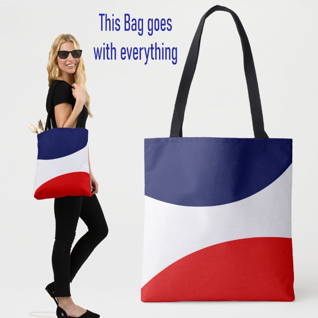 Moderne Abstrakte, rote und weiße Tasche (Von Creator hochgeladen)