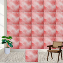 Moderne Abstrakte Rote Wasserfarbe Keramik Tile