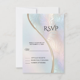 Moderne Abstrakte RSVP-Karte RSVP Karte