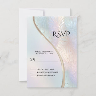 Moderne Abstrakte RSVP-Karte RSVP Karte