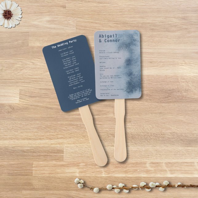 Moderne Abstrakte Schieferblauer Grauer Nebel Wass Fächer (Von Creator hochgeladen)