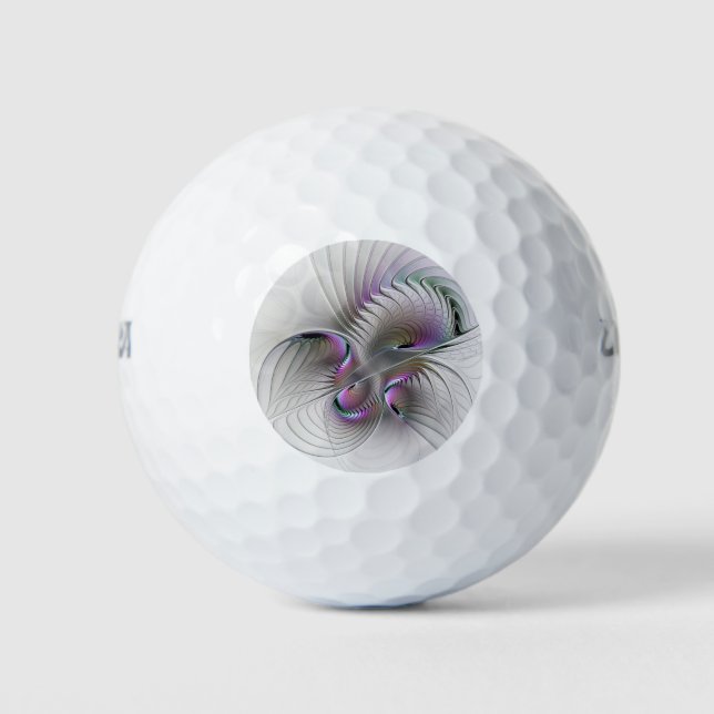 Moderne Abstrakte, schüchterne Fantasie Abbildung  Golfball (Vorderseite)