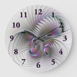 Moderne Abstrakte, schüchterne Fantasie Abbildung  Große Wanduhr