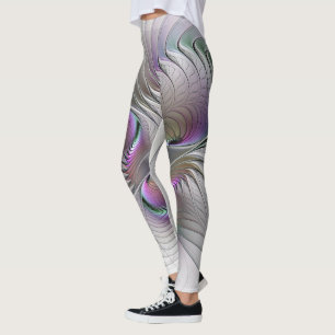 Moderne Abstrakte, schüchterne Fantasie Abbildung Leggings