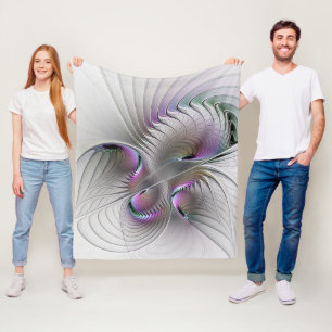 Moderne abstrakte schüchterne Fantasy-Figur Frakta Fleecedecke